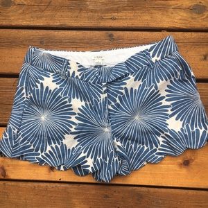 J. Crew Scalloped Hem Shorts